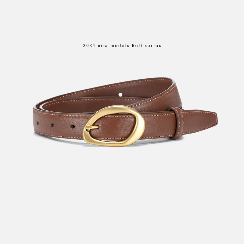 rose same style leather belt female ornament design niche fashion cowhide korean style with jeans pin buckle belt Specification drawing
