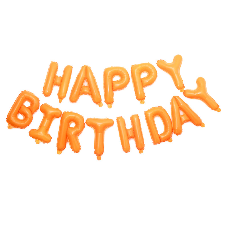 16-inch thin letter balloon aluminum film english letter balloon birthday decoration shopping mall layout aluminum foil body balloon Specification drawing