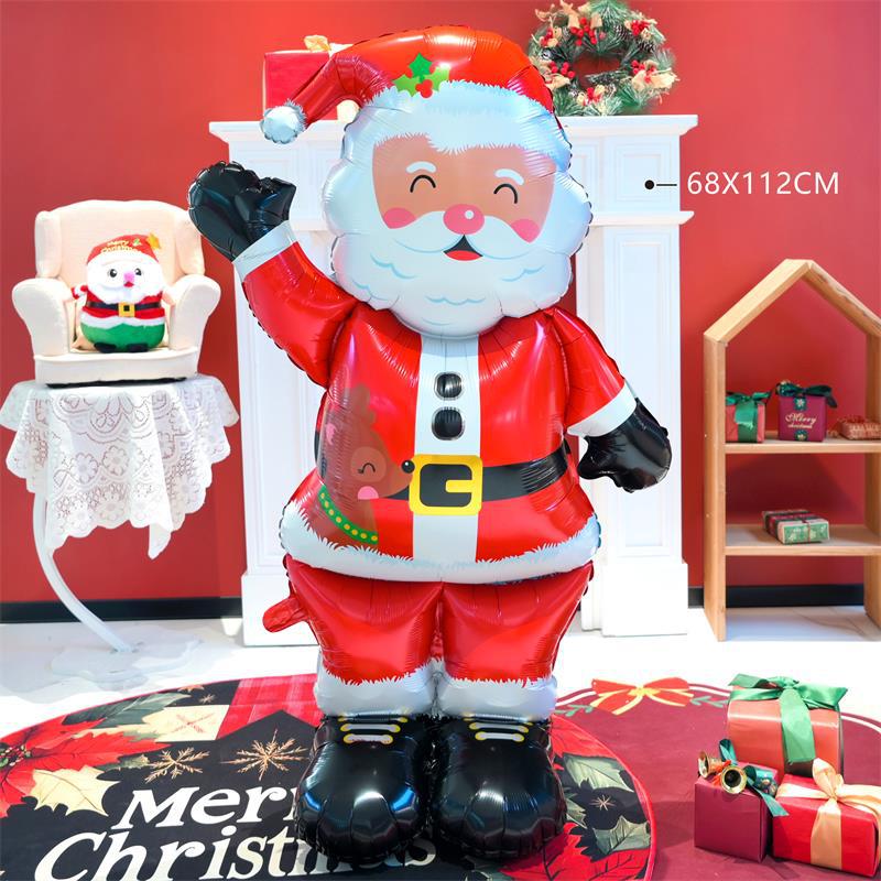 christmas happy letter aluminum balloon 16-inch merry christmas holiday party decoration props cabinet details Picture