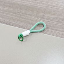 color matching mobile phone lanyard keychain simple mesh short phone case universal hang rope wallet card cover key ring circle full figure