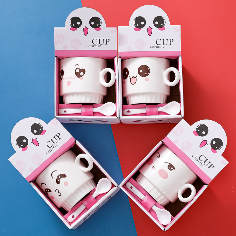 creative porcelain cup festival festival coffee cup small gift gift cup practical mug logo water cup wholesale Application Scenario