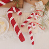 christmas decorations red and white flannel crutch candy christmas tree decorative ornaments ins internet celebrity hanging decorations Specification drawing
