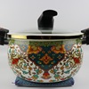 new enamel enamel low pressure pot 7l large capacity flat bottom thickened binaural enamel stew pot soup pot Specification drawing