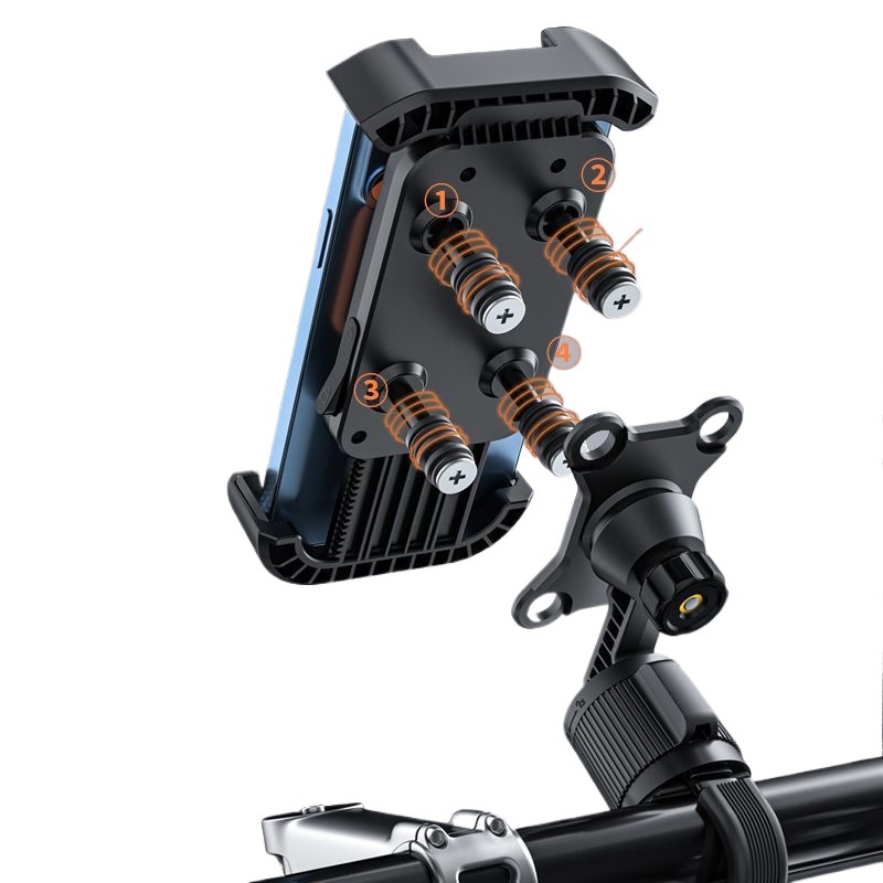 Electric bike phone stand, bicycle navigation, phone stand, motorcycle battery, tricycle, takeout, shockproof, cycling Item Picture