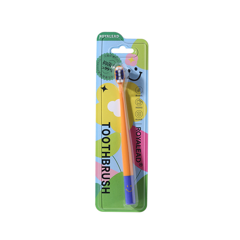 raoyi silver ion antibacterial adult soft-bristle toothbrush household single advanced fine soft-bristle toothbrush wholesale factory full figure