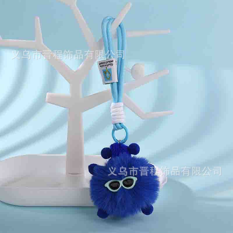 best-seller on douyin colorful plush elf keychain cute cartoon small briquette doll pendant bag ornaments batch full figure