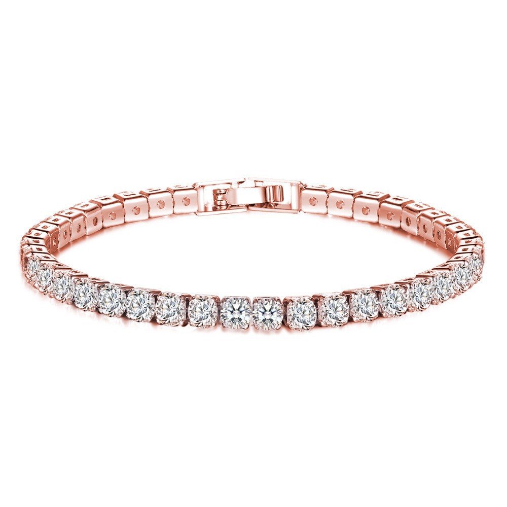 cross-border fashion zircon bracelet female minority simple crystal high sense bracelet accessories jewelry ornament wholesale details Picture