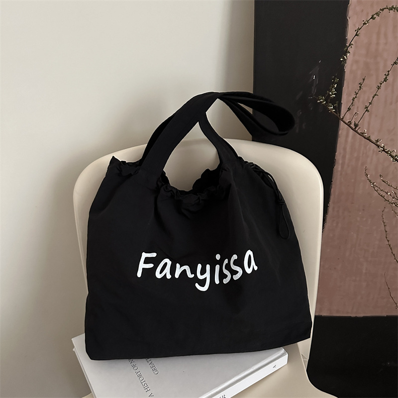 2025 new shoulder bag korean style tote bag large capacity women's canvas bag niche design underarm bag handbag Item Picture