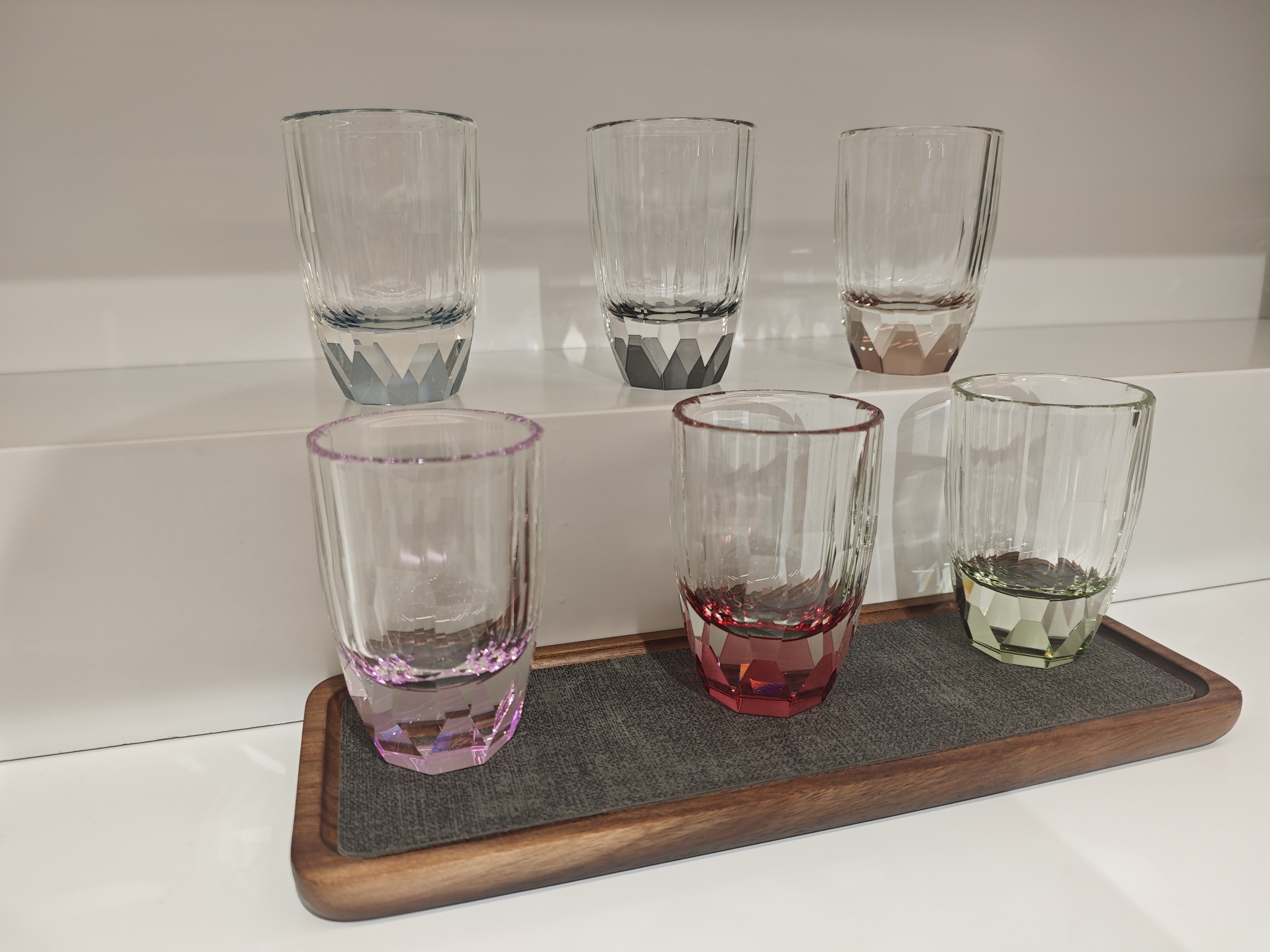 玻璃杯/竹节杯/玻璃小熊杯/茶具杯子/玻璃商务杯产品图