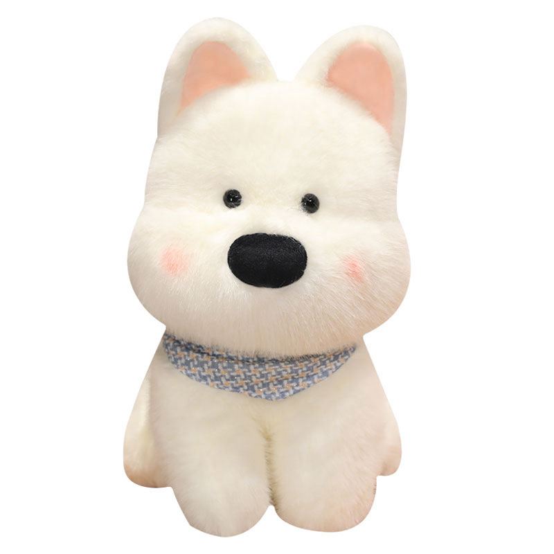 online influencer cute west highland puppy toy children doll plush doll scrawl dog girl birthday gift wholesale Item Picture