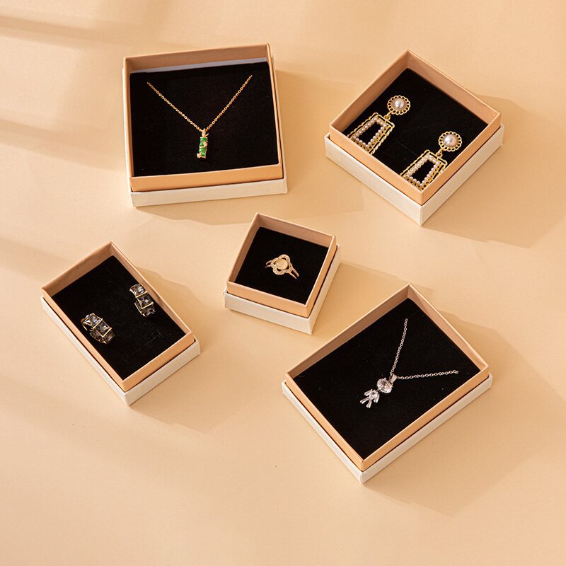fresh texture jewelry box valentine's day gift box ring jewelry box bracelet necklace packaging tiandigai gift box details Picture