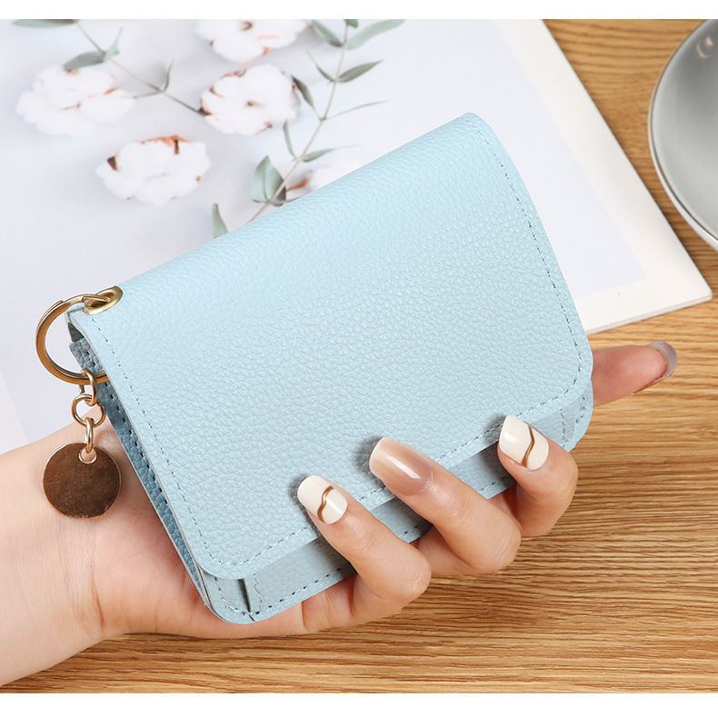 [source factory] new women's wallet short coin purse mini and simple student coin purse women fashion card holder Item Picture