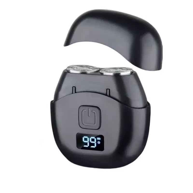 new shaver double-headed digital display shaver travel business trip convenient washable cutter head fast charge shaver Specification drawing