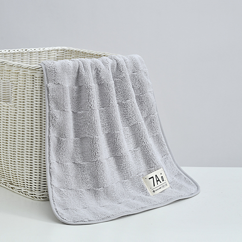 grace 7a antibacterial coral fleece towel soft absorbent household face towel face cloth grace 240356 full figure