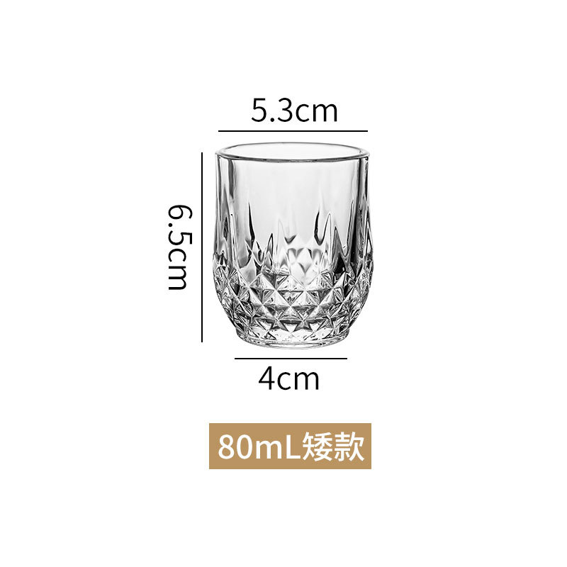 whiskey glass glass wine glass wine glass classical cup drinking cup whiskey shot glass barware beer steins Item Picture