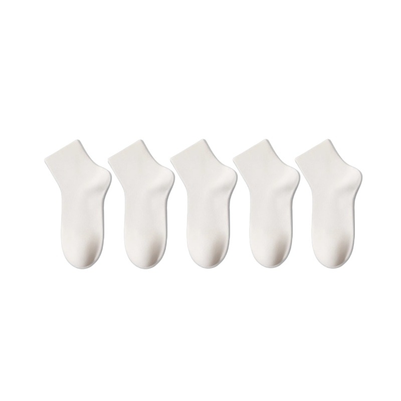 zhuji socks women's socks thin cotton deodorant and sweat-absorbing breathable white sports low top tube socks wholesale Application Scenario