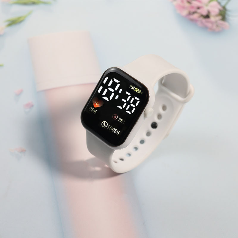 new y1 love led watch simple square men's and women's digital sports student fashion electronic watch Specification drawing