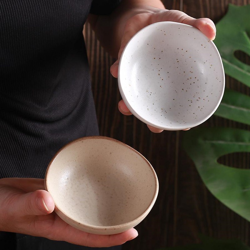 kai kai er creative saucer dish household ceramics soy sauce vinegar dish good-looking sauce dish saucer seasoning dish cross-border Specification drawing