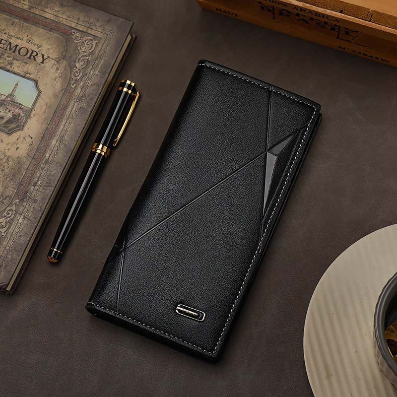 wallet men's long suit bag men's three-in-one multi-card-slot card holder wallet fashion change document package Application Scenario