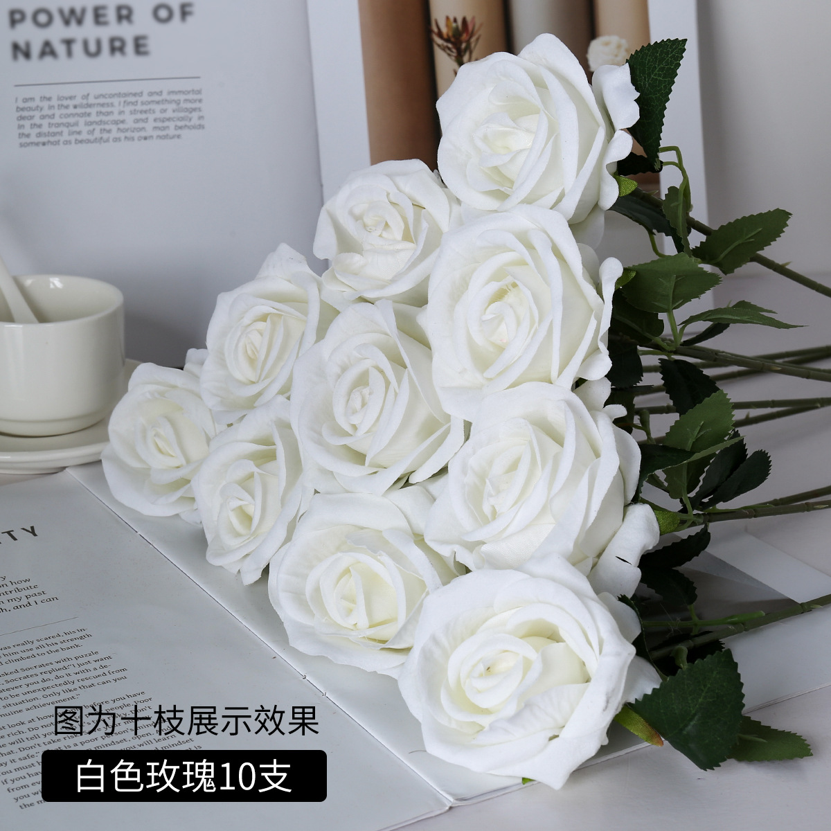 artificial rose valentine's day plastic bouquet home decoration fake flower flower arrangement in living room and dining table dried flower furnishings & decoration full figure
