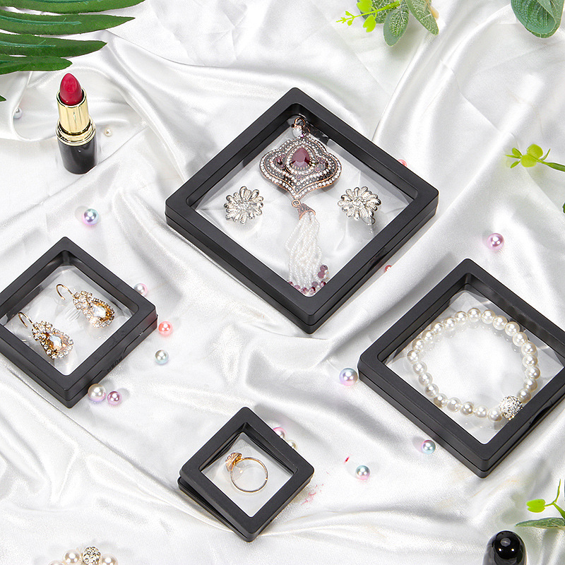 transparent pe suspension box film storage box crafts jewellery box bracelet small commodity jewelry display box Application Scenario