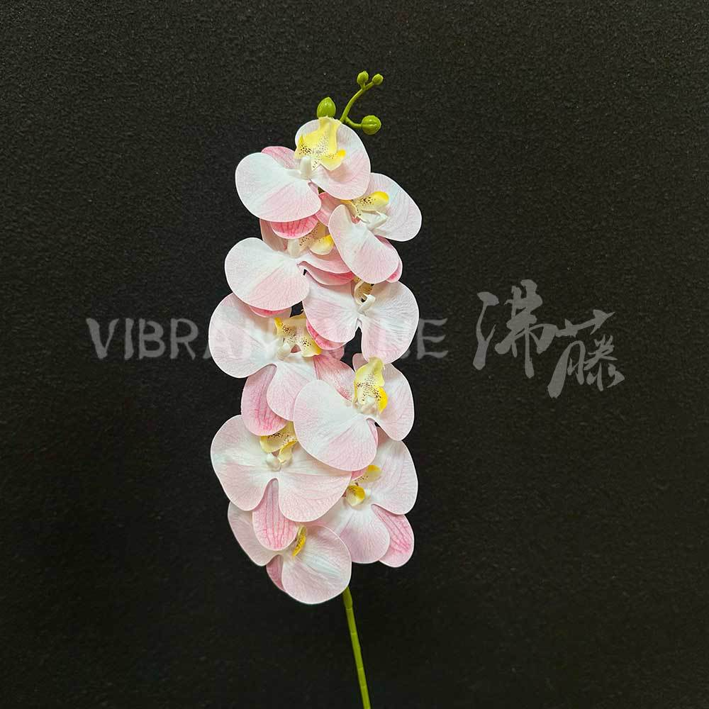 9-head 3d film phalaenopsis artificial flower advanced sense realistic fake flower floral scene layout hotel wedding flower full figure