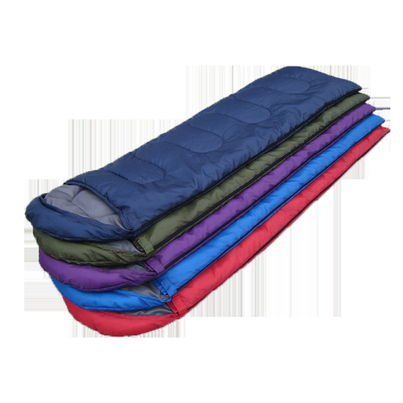 cross-border spring, summer, autumn envelope hooded adult outdoor camping camping sleeping bag office lunch break home warm sleeping bag full figure