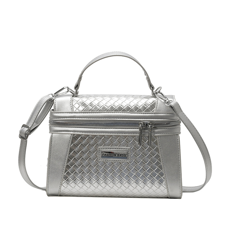 cross-border texture woven bag 2025 summer new handbag special-interest design shoulder bag retro women's cross-body bag details Picture
