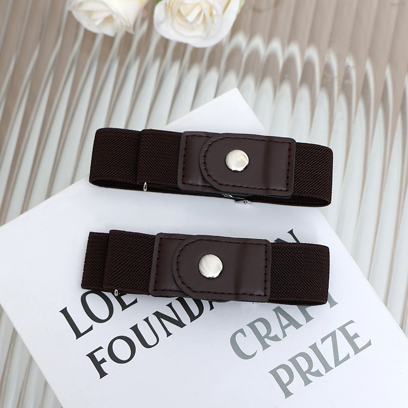 lazy belt women's 2025 new jeans waist-tight artifact waist circumference small elastic waist of trousers tightening adjustable belt Item Picture