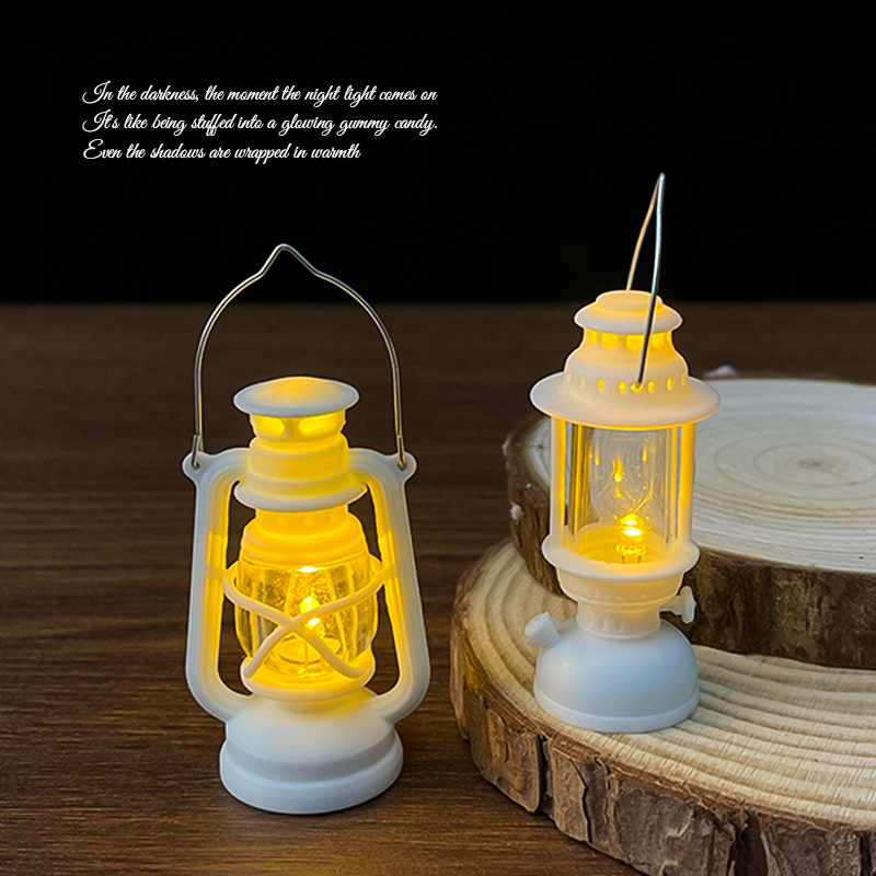 simulation mini retro small wind light led small night lamp holiday atmosphere decoration ambience light desktop small ornaments gift Specification drawing