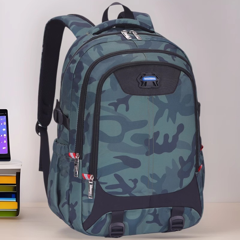new samouflage style early high school student schoolbag large capacity burden reduction spine-protective backpack large capacity adult travel full figure