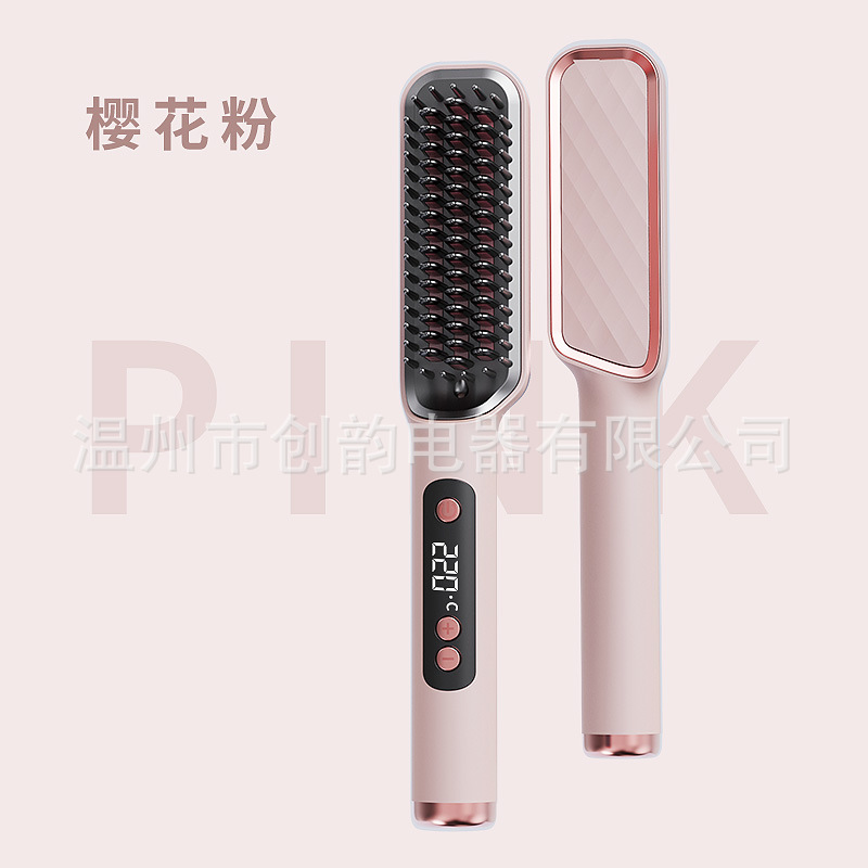 straight comb new lcd hair straightener anion does not hurt hair dormitory available for curling or straightening artifact for a lazy cross-border Specification drawing