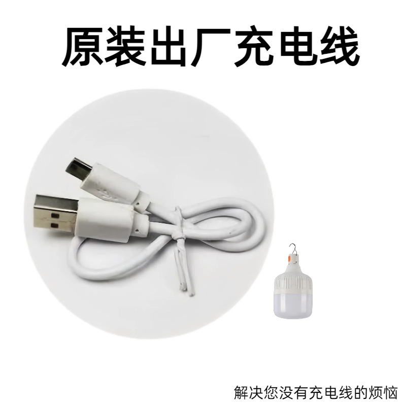 cross-border led bulb supermarket lighting emergency light rechargeable nordic camping stall light usb hanging light factory direct sales Specification drawing