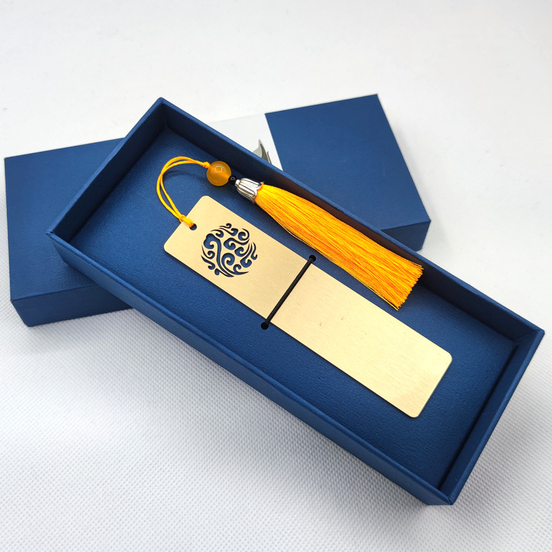 bookmark gift set high-end pen ballpoint pen chinese style enterprise business gift signature pen set fixed logo Specification drawing