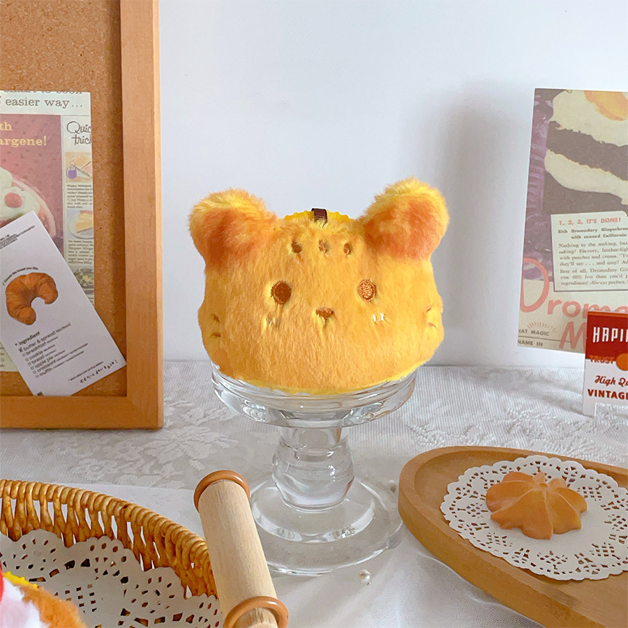 original bear cake plush doll hanger baking dessert doll children's birthday gifts wedding tossing doll details Picture