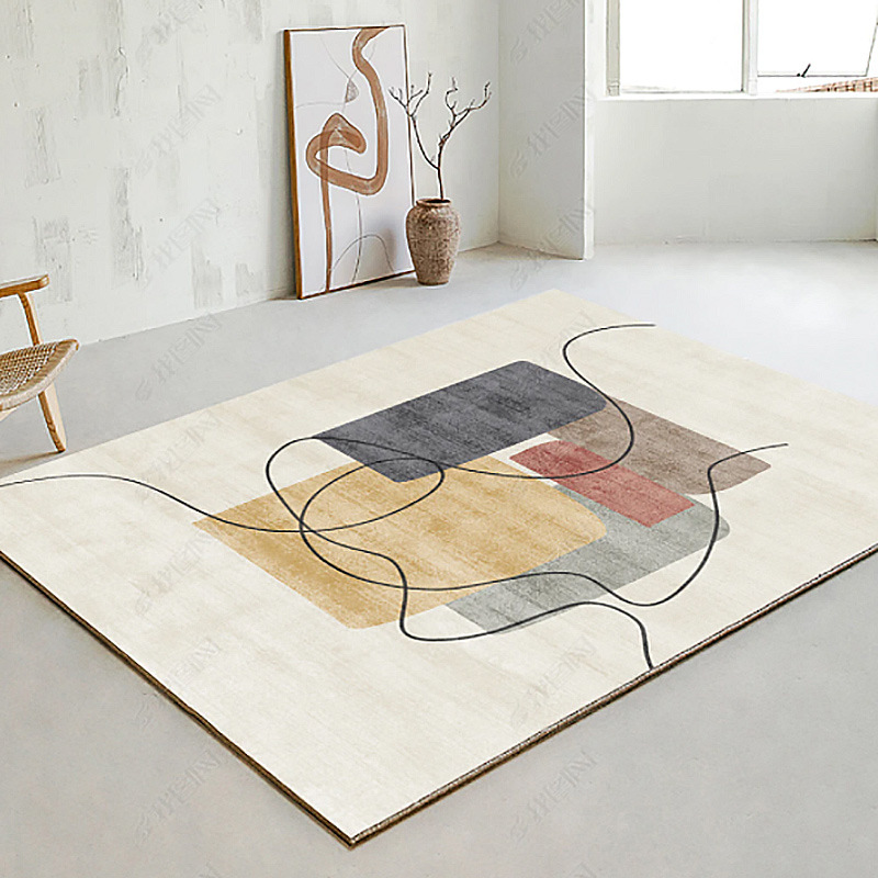 light luxury carpet living room minimalist large area full shop table carpet bedroom whole shop bedside blanket simple style carpet wholesale Application Scenario