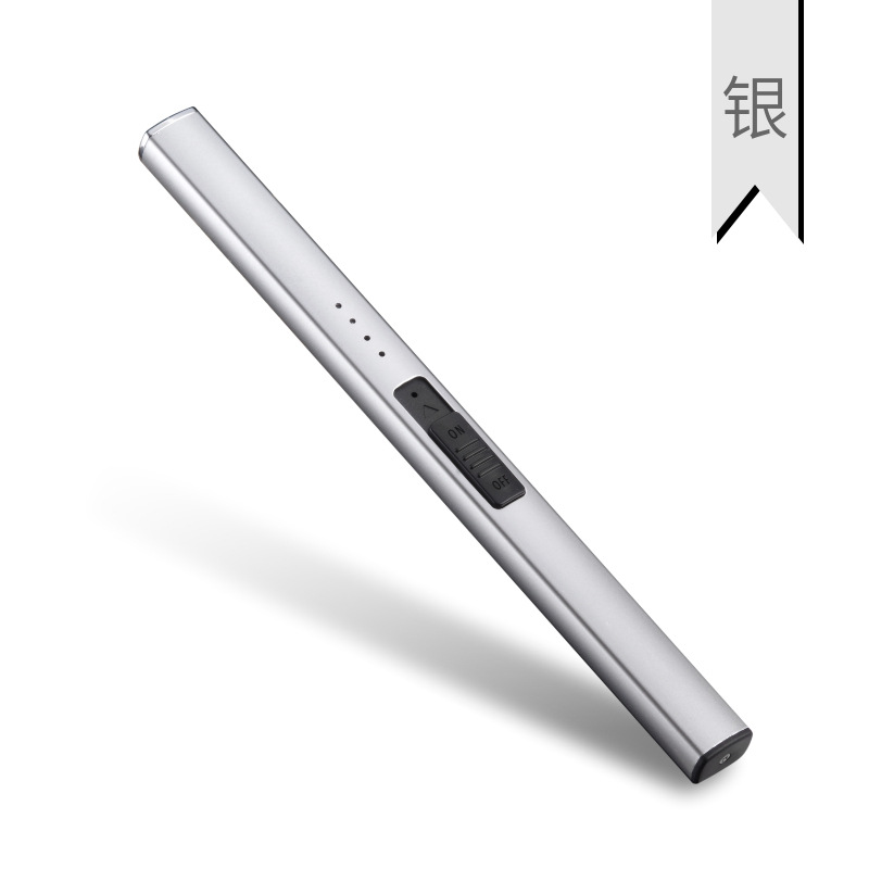 601 cross-border european and american aromatherapy candle gas stove usb pulse tape-c charging lighter burning torch igniter details Picture