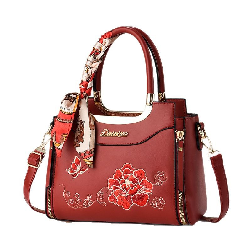 cross-border chinese style women bag handbag middle-aged temperament mother's birthday gift bag for mother wedding bag women Item Picture