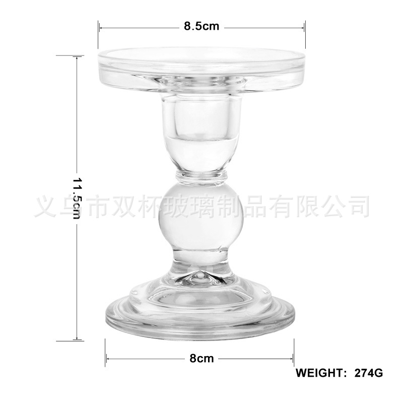 european candle modern romantic and creative glass candlestick domestic ornaments colorful three-piece set roman column candlestick Application Scenario