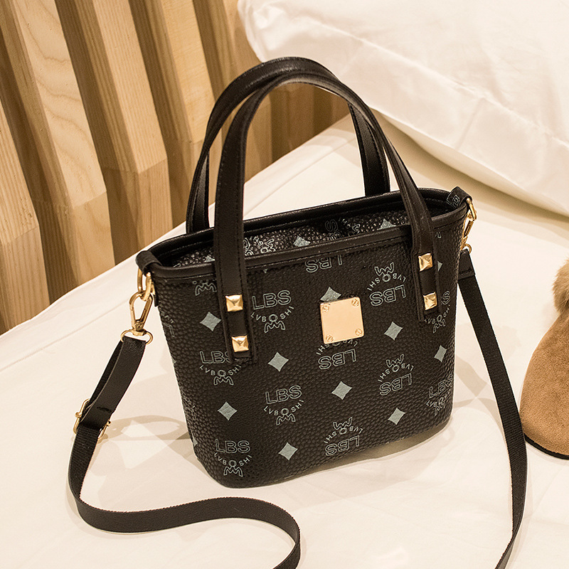 classic bucket bag 2023women handbags european and american retro small handbag fashion women's shoulder bag Specification drawing