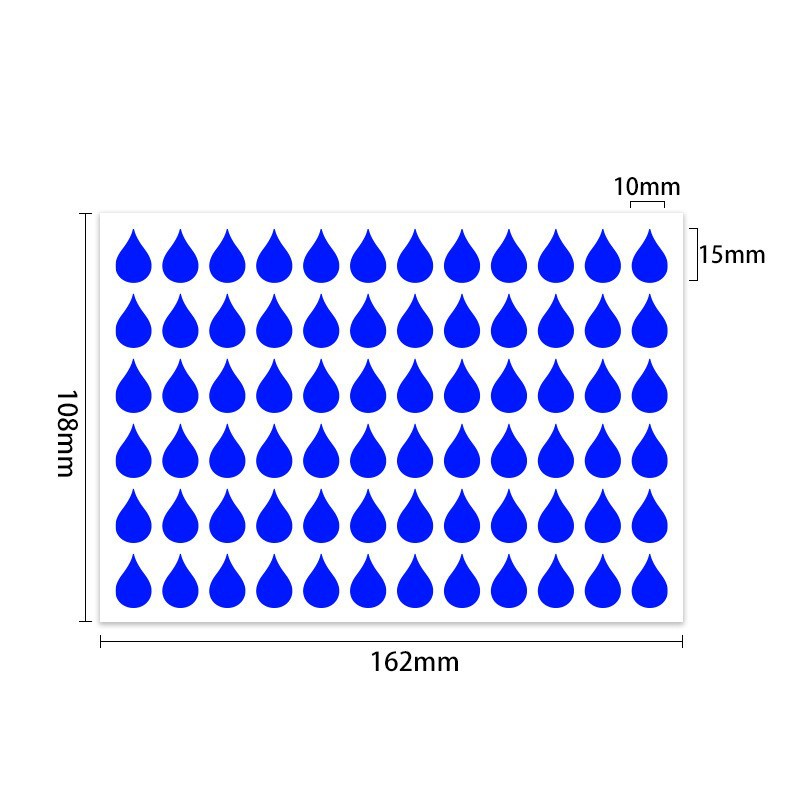 colorful dots water drops raindrops stickers handwritten index marking journal decoration coated paper label sticker Application Scenario