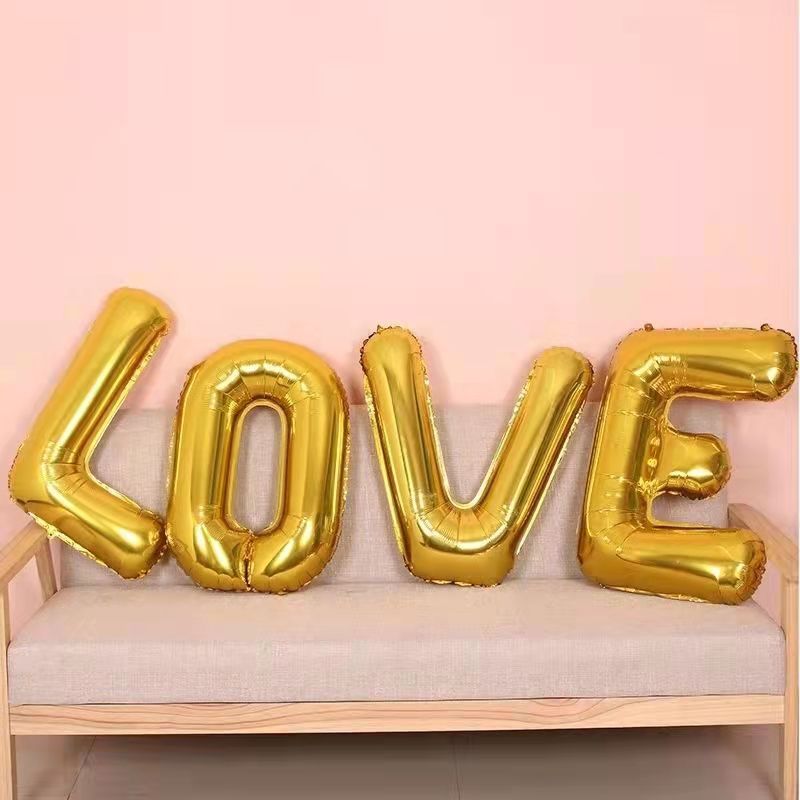 aluminum balloon wholesale wedding decoration wedding room scene layout wedding wedding birthday confession love letter set Application Scenario