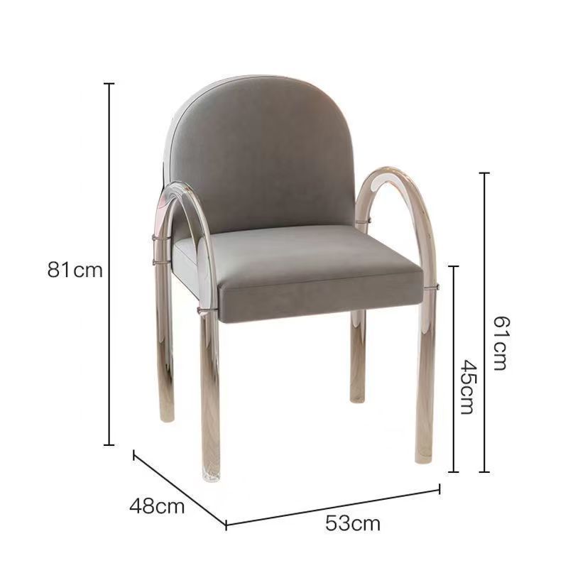 internet celebrity dressing table makeup chair acrylic transparent chair bedroom balcony fairy chair little red book recommendation dining chair full figure