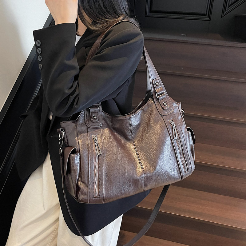 cross-border hot tote bag large capacity women's high-grade sentong qin one shoulder bag crossbody women's all-match underarm handbag Specification drawing