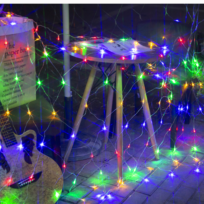 led meshwork lamp fishnet lamp starry solar ambience light outdoor waterproof park lights festival decorative string lights full figure