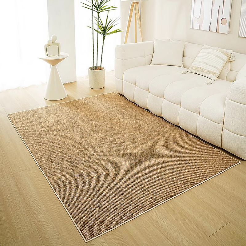 ? simple pineapple knot carpet imitation sisal studio photo mat living room floor mat household bay window door mat washable details Picture