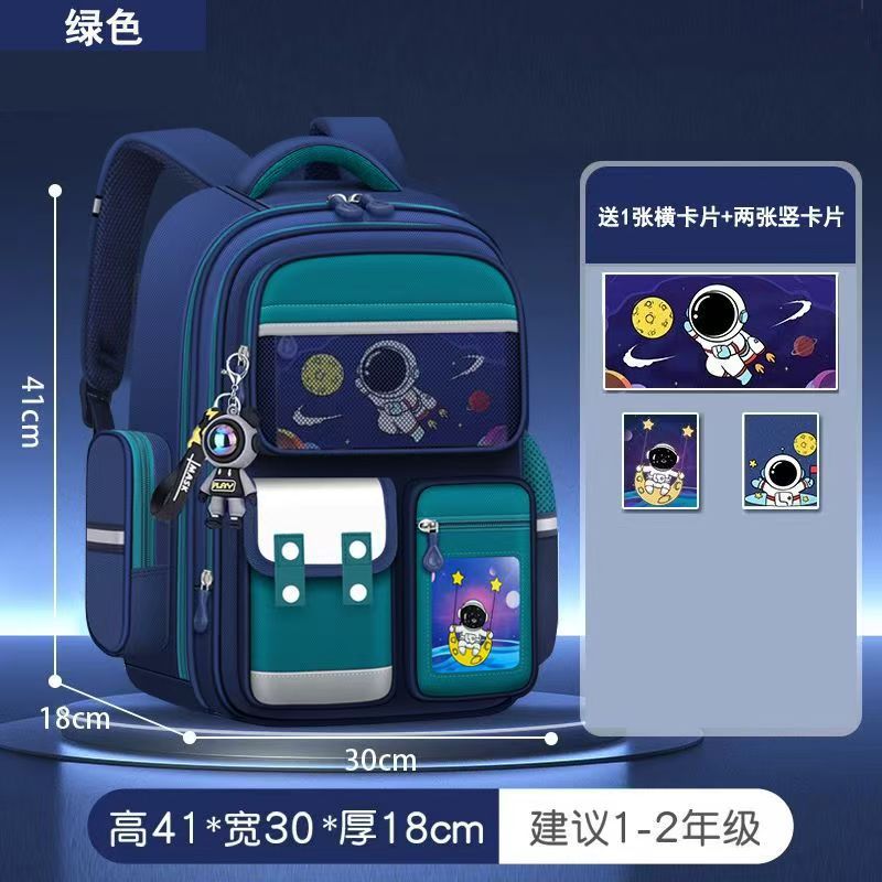 cross-border foreign trade spaceman primary school student schoolbag male grade 1-3-6 student schoolbag children backpack wholesale details Picture