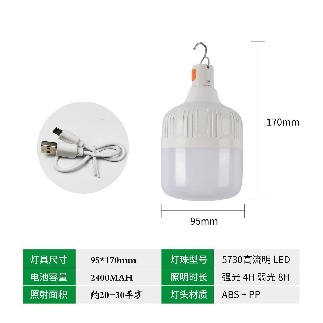 cross-border led bulb supermarket lighting emergency light rechargeable nordic camping stall light usb hanging light factory direct sales Application Scenario