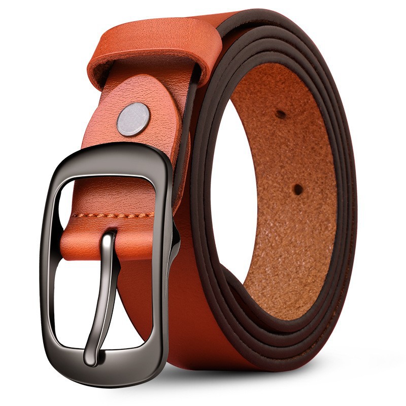 hot selling women's leather belt genuine leather women's leather korean style belt pin buckle decoration fashion all-matching factory wholesale details Picture