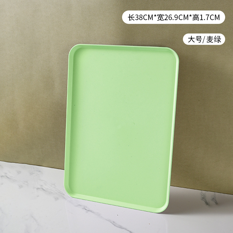 japanese style imitation wood grain tea tray plastic tray good-looking hotel commercial plate household plate plate dish bone dish full figure